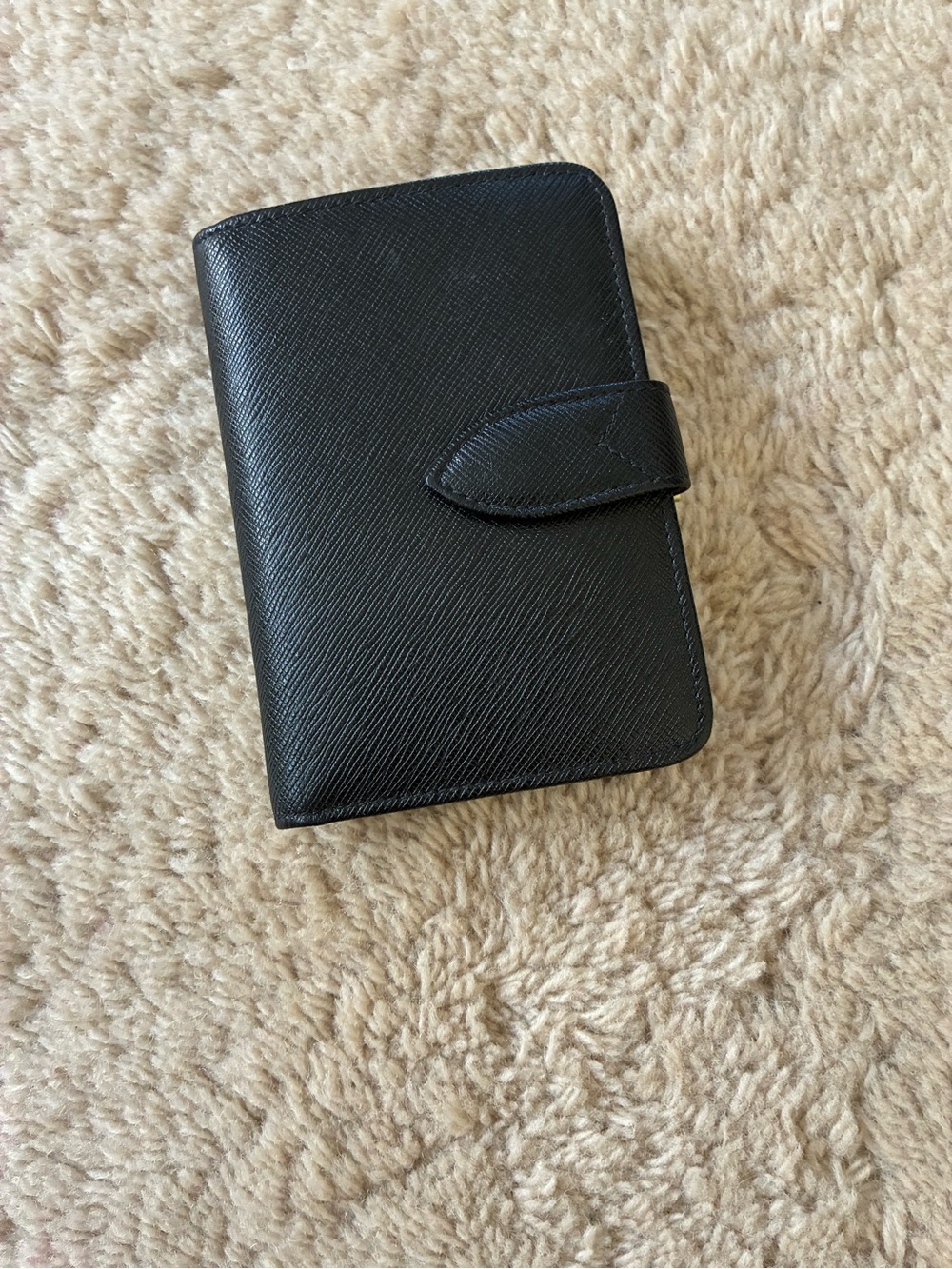 Vintage Coach black Saffiano wallet